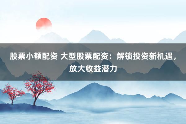 股票小额配资 大型股票配资：解锁投资新机遇，放大收益潜力